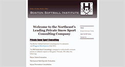 Desktop Screenshot of bostonsoftballinstitute.com